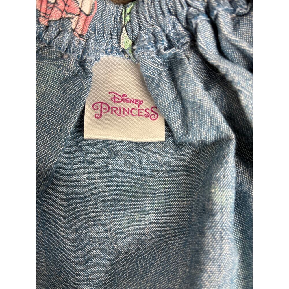 Disney Princess Ariel Little Mermaid Chambray Dress 5T Summer - Picture 7 of 8